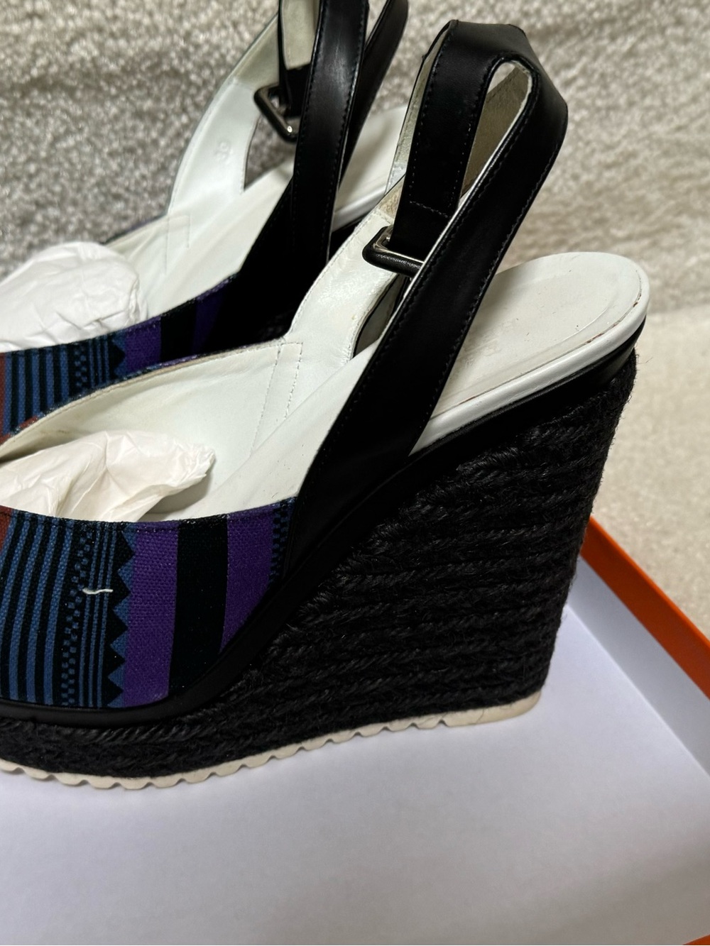Hermes Wedge Sandals - Picture 8 of 12